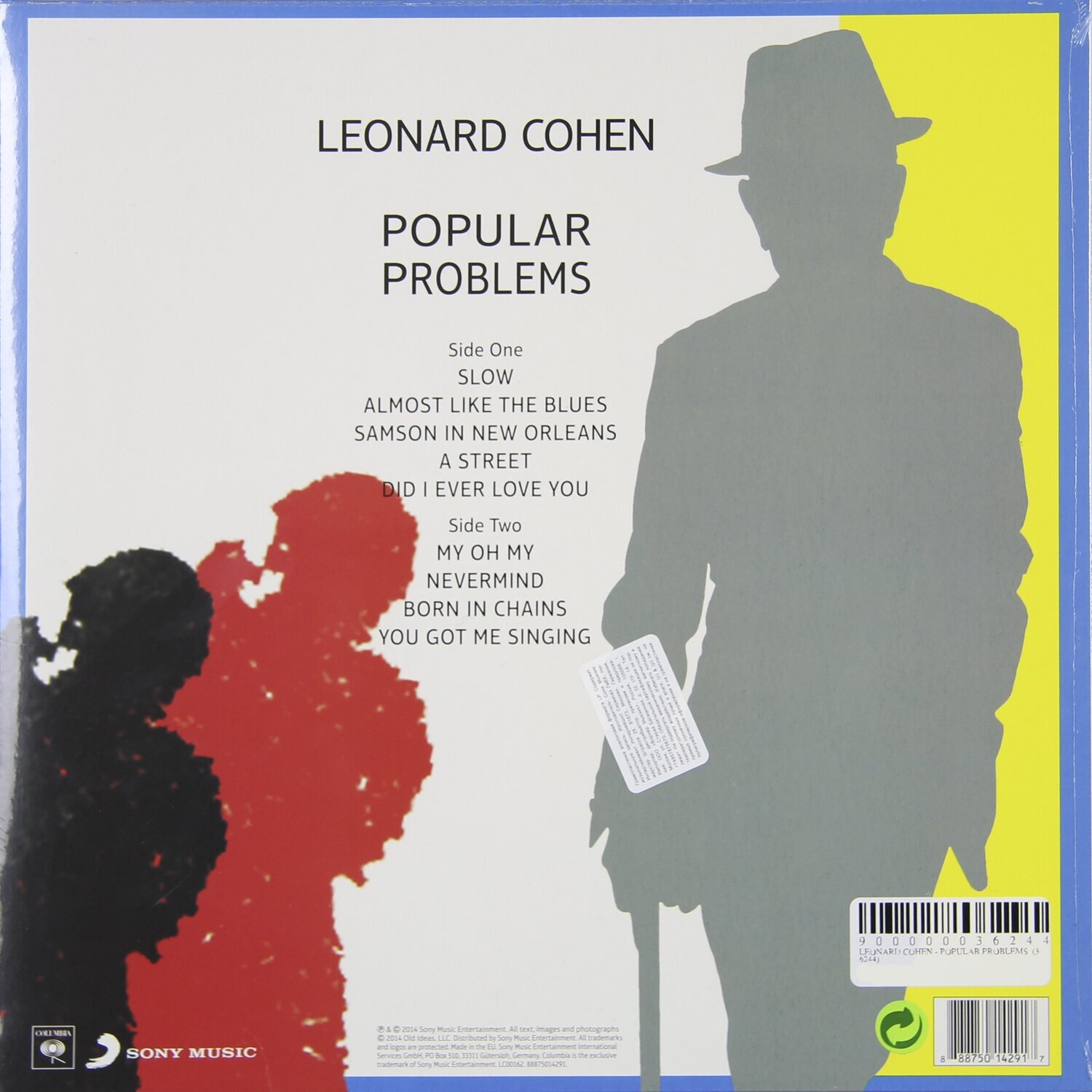 Leonard Cohen Popular Problems LP + CD Sony Music - фото №4