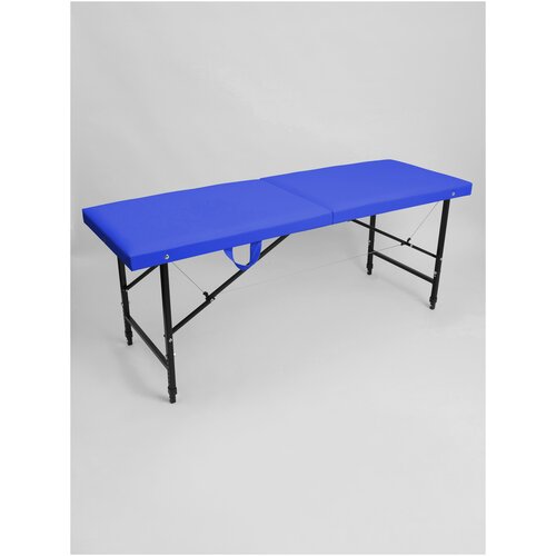 Кушетка складная 18065 БМ с регулировкой высоты Masscomplekt синий 8400₽