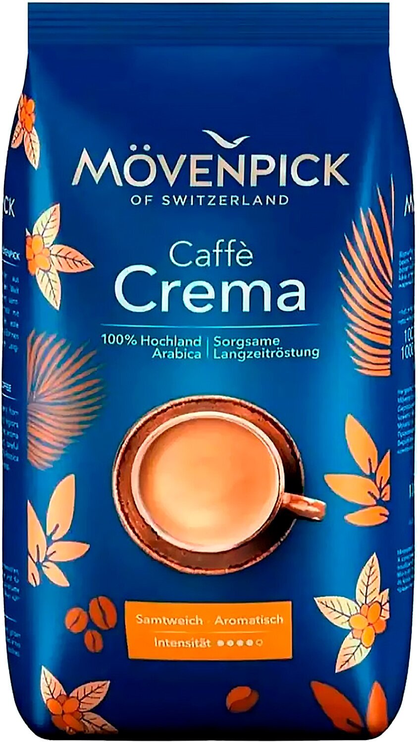 MOVENPICK of Switzerland CAFFE CREMA Кофе в Зёрнах 500 гр, 1017006