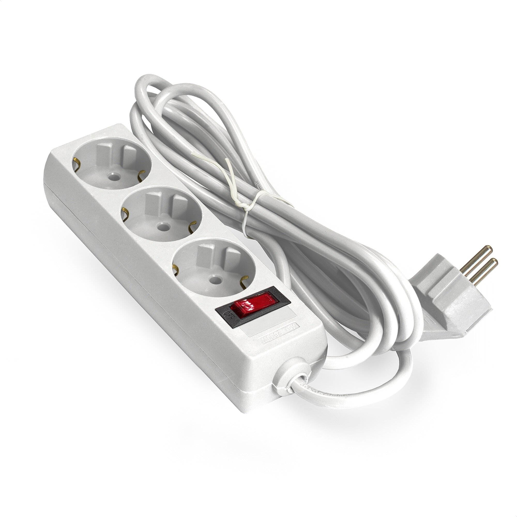 Сетевой фильтр ExeGate SP-3-5, 3 розетки, 5 м, White - фото №6