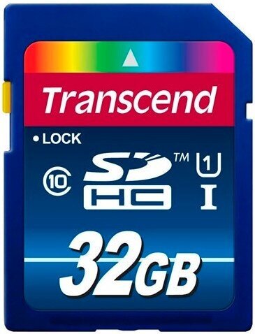 Карта памяти Transcend SDHC Premium 400X Class 10 UHS-I U1 (60/10MB/s) 32GB