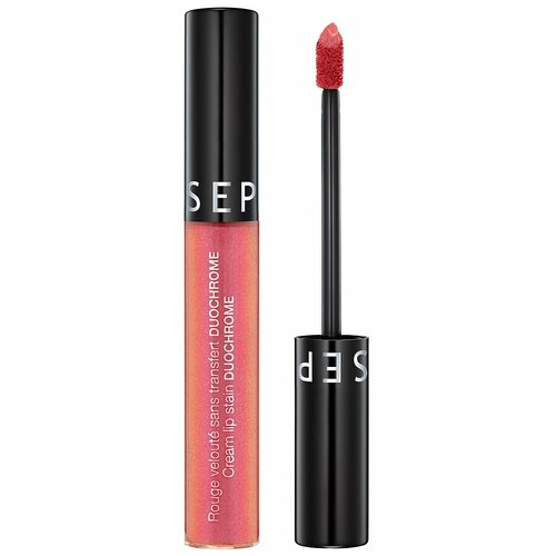 sephora collection cream lip stain liquid lipstick 96 red velvet Sephora жидкая помада для губ Cream Lip Stain Duochrome, оттенок 125 Calamity Coral