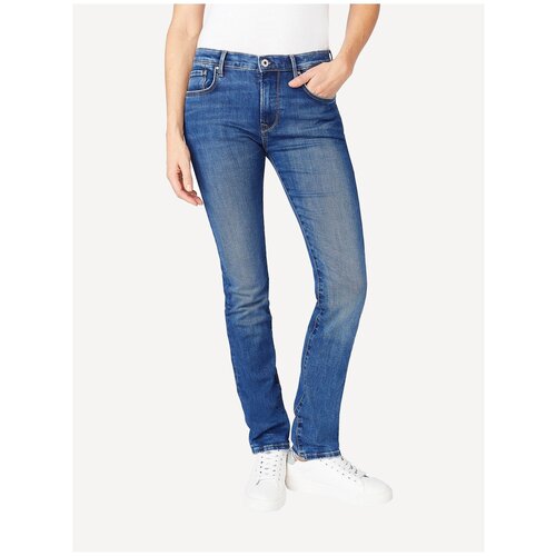 Джинсы женские, Pepe Jeans London, артикул: PL204165, цвет: синий (VW3), размер: 32/32