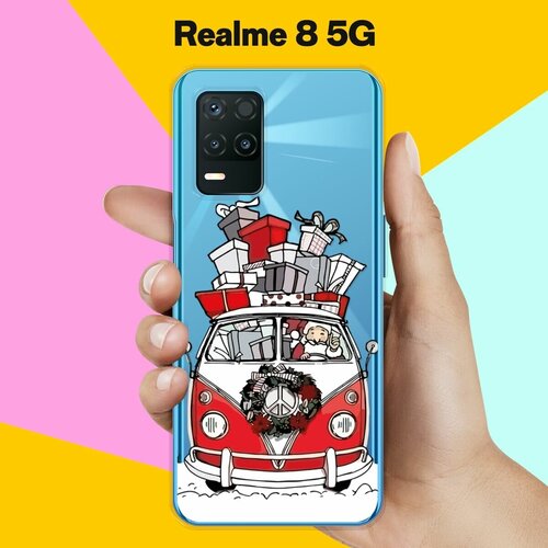 Силиконовый чехол на realme 8 5G Машина / для Реалми 8 5 Джи силиконовый чехол на realme 8 5g серые пингвины для реалми 8 5 джи