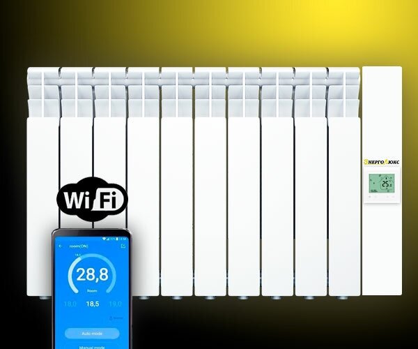 Электрический автономный радиатор типа мини котел ЭнергоЛюкс W 10/1200 (с Wifi управлением)