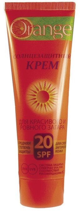 Крем солнцезащитный Orange для загара SPF 20, 90 мл