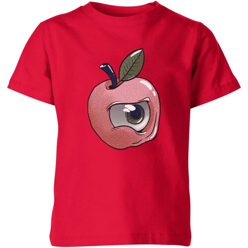 мужская футболка глазное яблоко m белый Футболка Us Basic, размер 4, красный