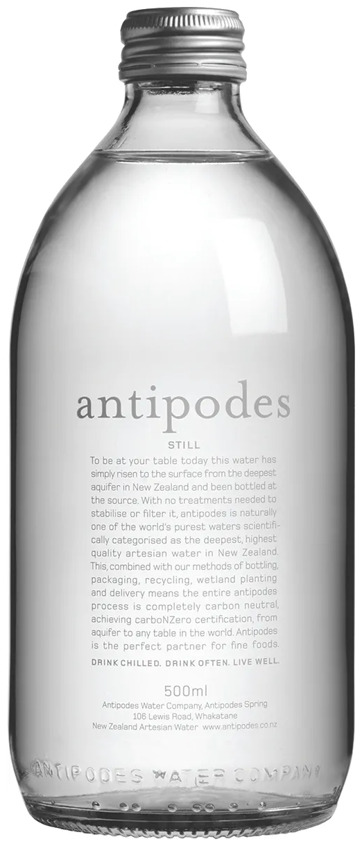 Вода питьевая газированная Antipodes (Антипоудз) 24 шт по 0,5 л стекло