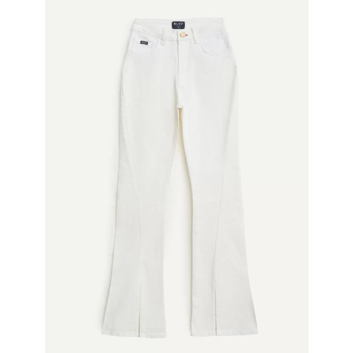 Джинсы клеш BLCV, размер 27, белый джинсы клеш blcv полуприлегающие завышенная посадка стрейч размер 27 голубой