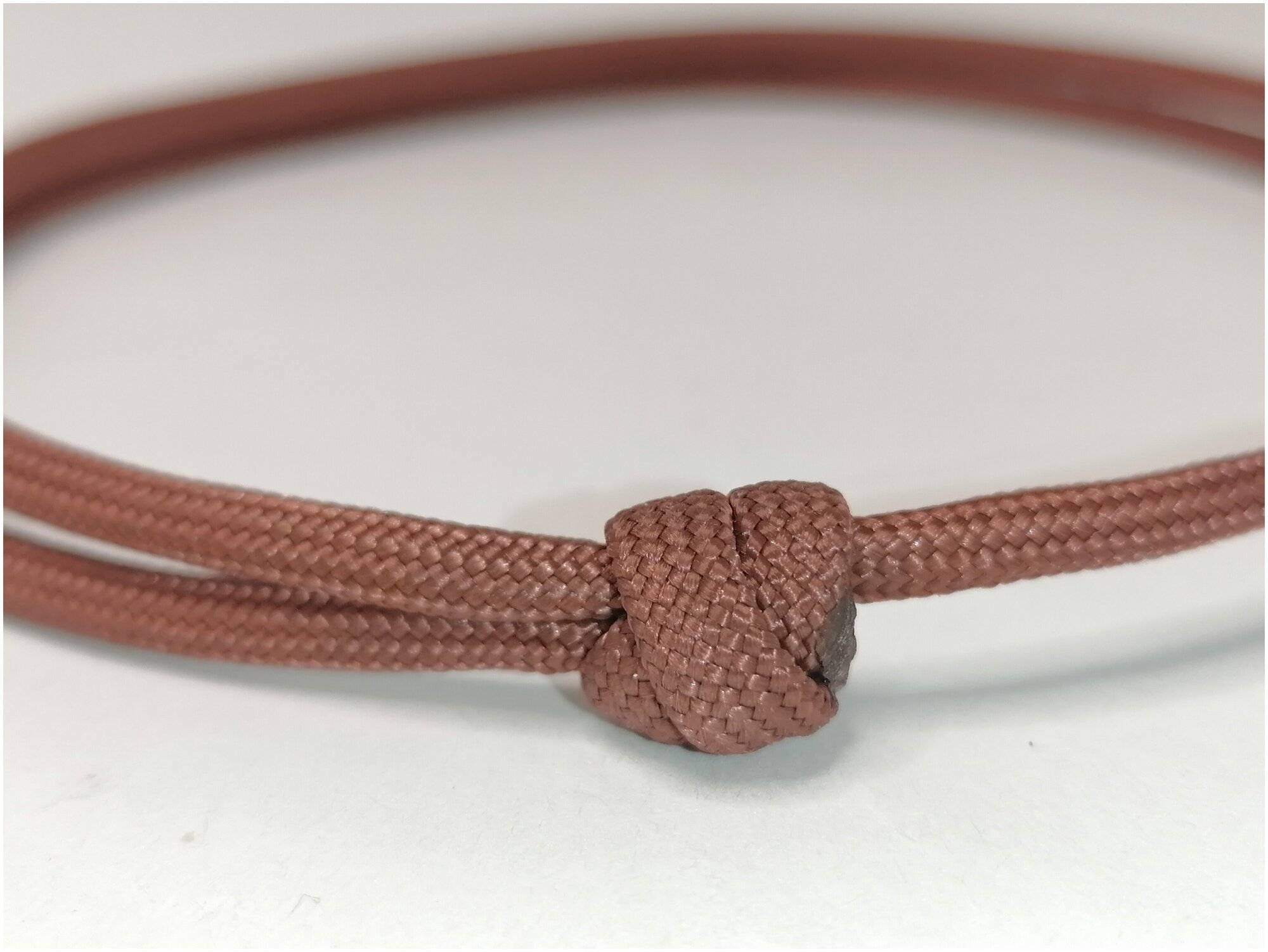 Шнурок для адресника, коричневый, размер XS - 15-30 см - фотография № 3