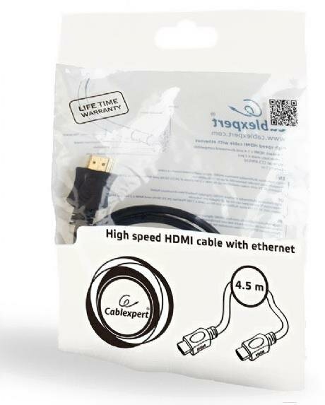 Кабель HDMI 3.0м Gembird v1.4 серия Lihgt черный позолоченные разъемы CC-HDMI4L-10 - фото №12