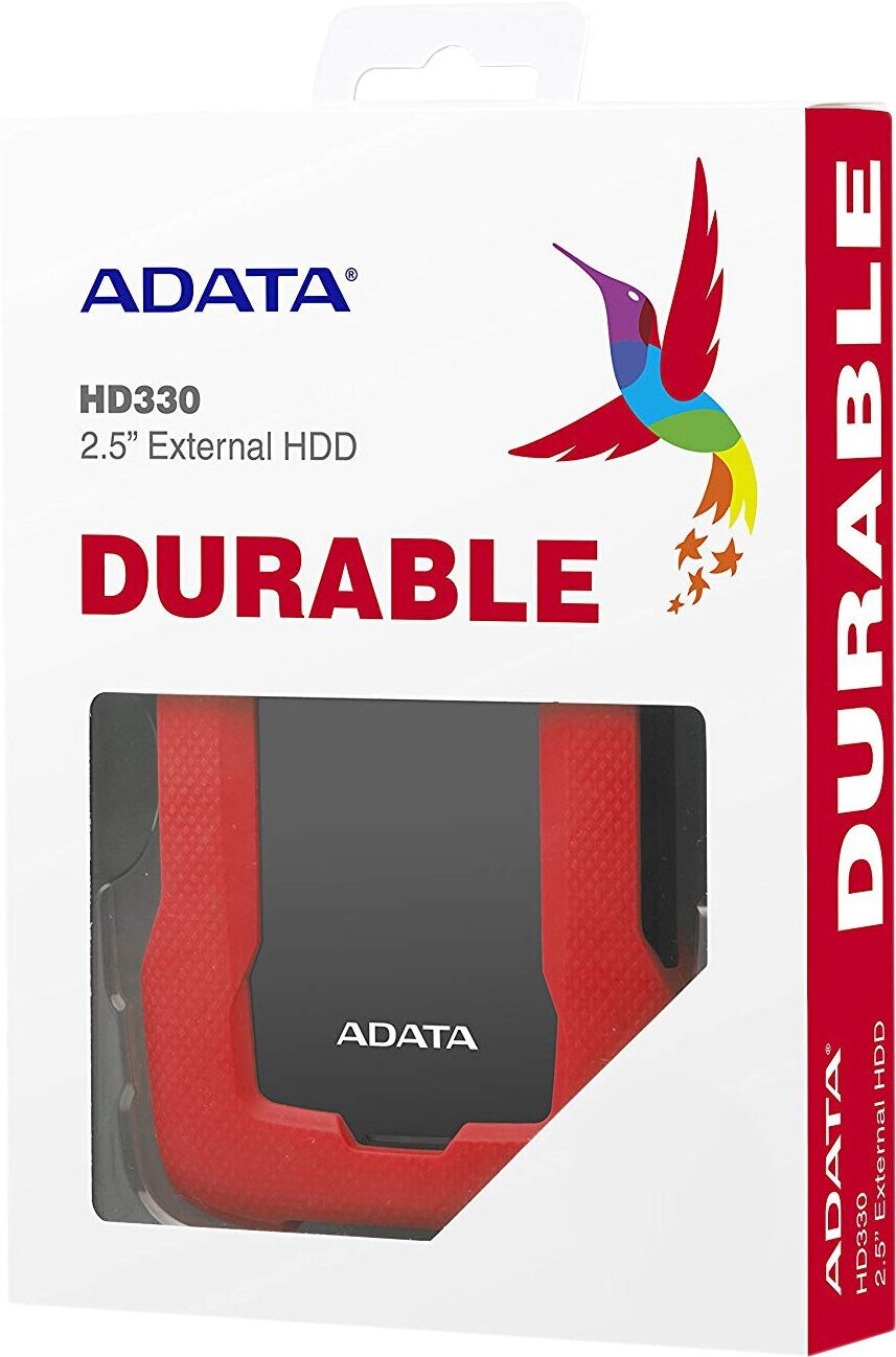 Внешний жесткий диск A-DATA DashDrive Durable HD330, 2Тб, черный [ahd330-2tu31-cbk] - фото №4