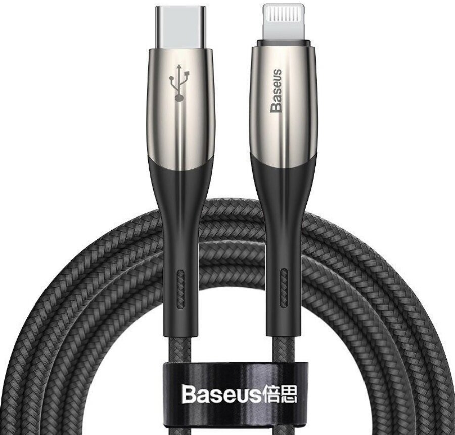Кабель Baseus Horizontal Data Cable Type-C to Lightning PD 18W 2m Black (CATLSP-B01)