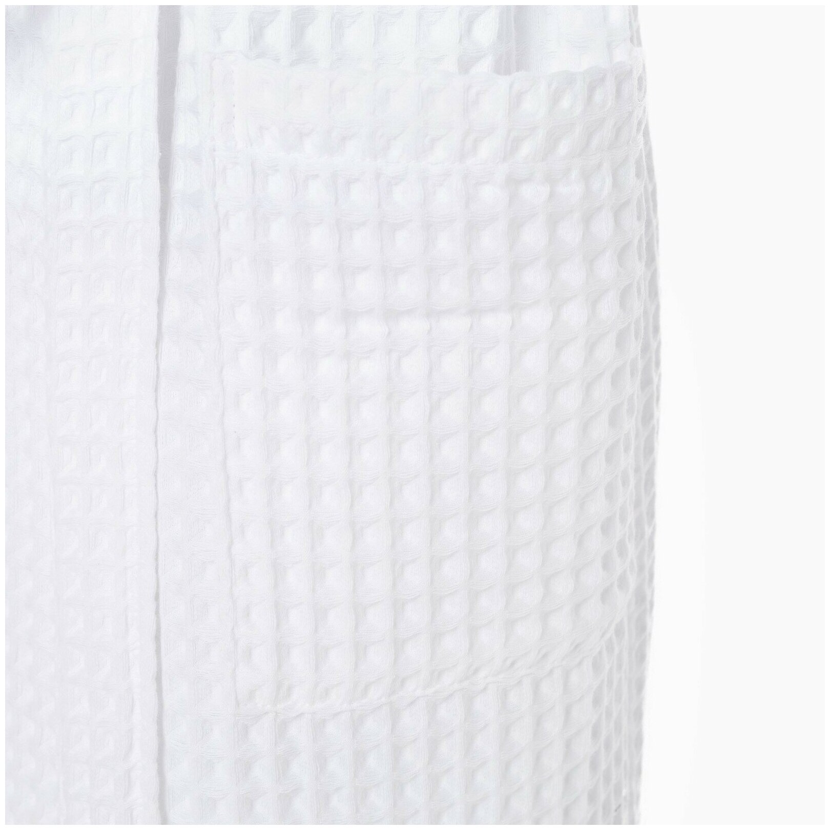 Халат вафельный мужской удлиненный Этель "Boho" размер 50-52, цвет белый, 100% хлопок, 290 г/м2