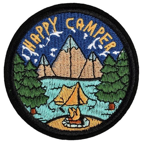 Термоаппликации Happy Camper, 7,6х7,6 см, 10 штук