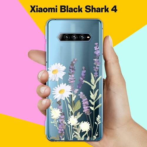 Силиконовый чехол на Xiaomi Black Shark 4 Цветы / для Сяоми Блэк Шарк 4