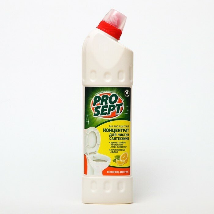 Чистящее средство Prosept Bath Acid Plus Citrus, концентрат, 750 мл - фотография № 9