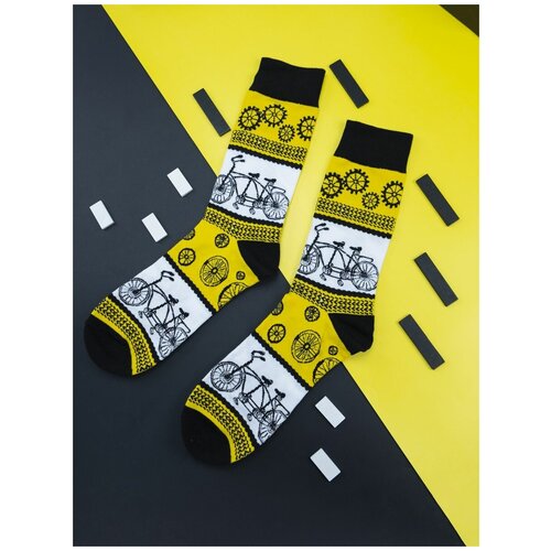 фото Разноцветные носки мужские / женские с велосипедами (р.37-43) / носки с приколами / носки для подарка / носки спортивные 2beman