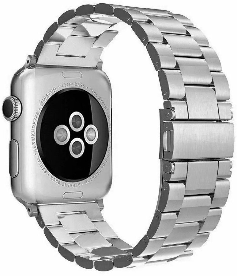 Ремешок для Apple Watch 42/44/45/49 mm Steel Bead Серебристый