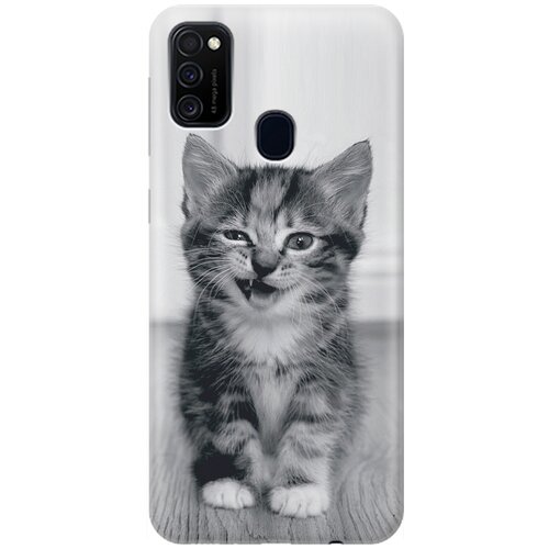 фото Re:pa накладка transparent для samsung galaxy m21 / m30s с принтом "котенок с ухмылкой"