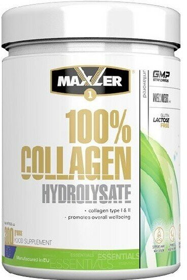 Maxler 100% Collagen Hydrolysate, 300 г (Без ароматизатора)