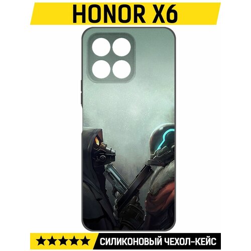Чехол-накладка Krutoff Soft Case Cтандофф 2 (Standoff 2) - Противостояние для Honor X6 черный