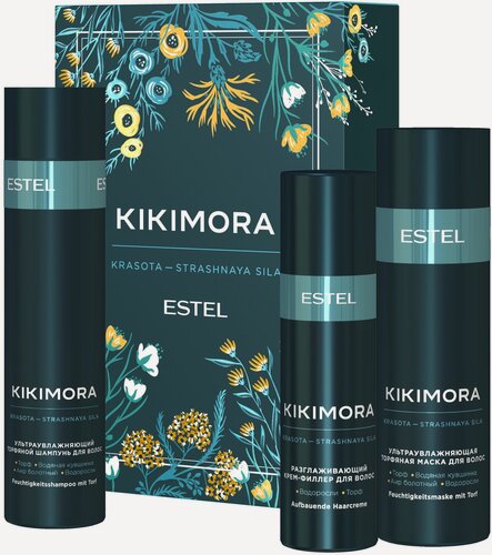 Изображение товара Estel Professional Косметический набор KIKIMORA для увлажнения волос 250+200+100 мл
