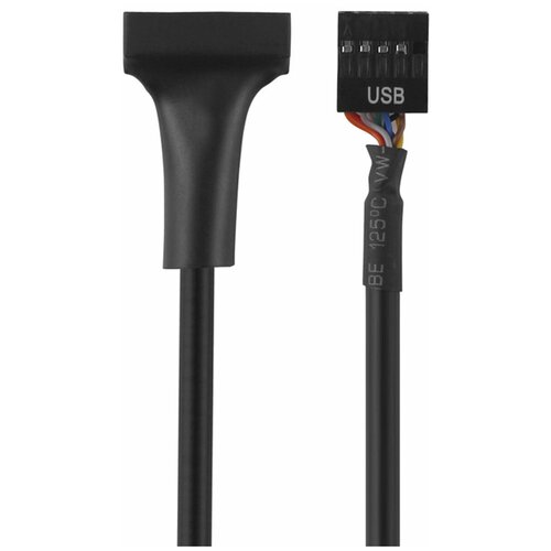 usb концентратор gcr gcr uh214br разъемов 4 бронзовый GCR Переходник для материнской платы USB 2.0 8 pin-USB 3.0 19 pin (0,15 м)