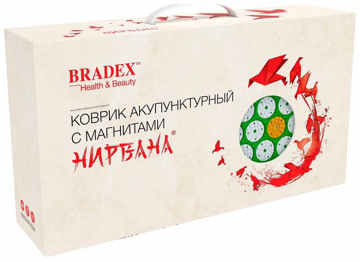 Коврик акупунктурный массажный Bradex KZ 0664 нирвана, массажер медицинский . - фотография № 8