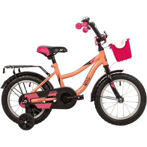 Детский велосипед Novatrack Wind 14, год 2022, цвет Оранжевый