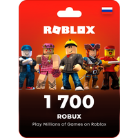 Пополнение счета Roblox на 1700 Robux / Код активации Робуксы / Подарочная карта Роблокс / Gift Card (Россия)