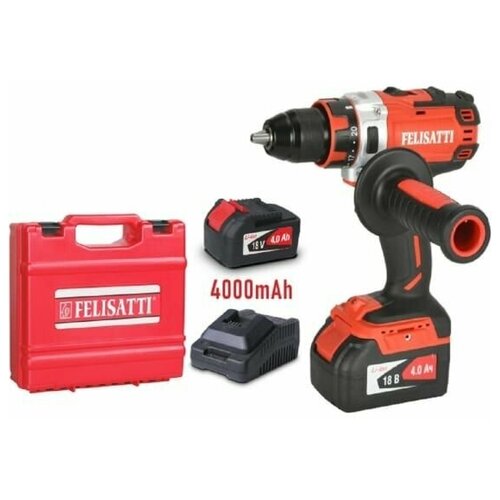 Дрель-шуруповерт аккумуляторная FELISATTI ДА-1318ВК электроинструмент подарок на день рождения мужчине любимому папе дедушке парню 1075400₽