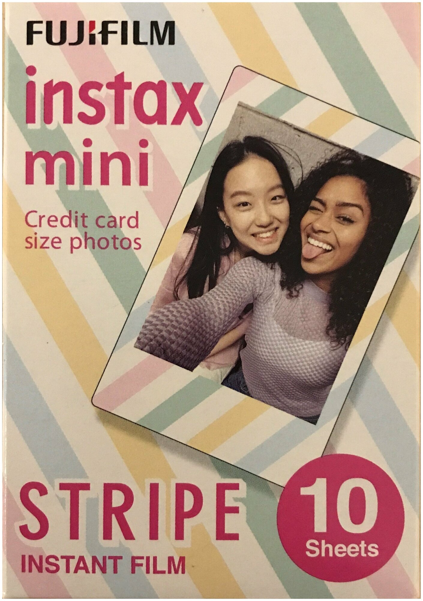 Картридж для фотоаппарата Fujifilm Colorfilm Instax Mini. Дизайнерская серия Stripe. 2024г.