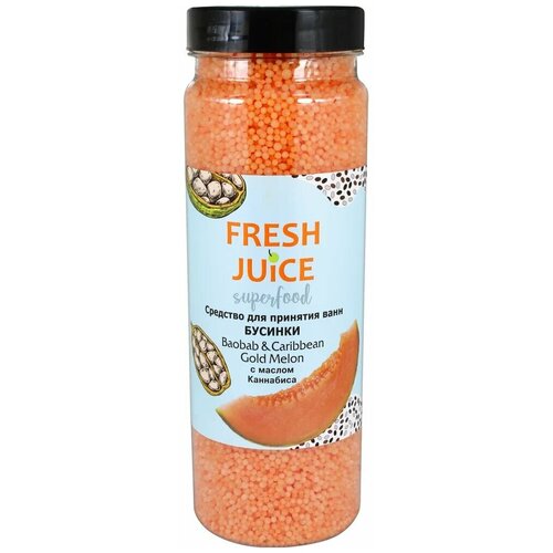 Fresh Juice, Superfood Средство д/ванн Baobab & Caribbean Gold Melon 450г