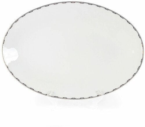 Тарелка плоская JEWEL Тартан 35 см (костяной фарфор)