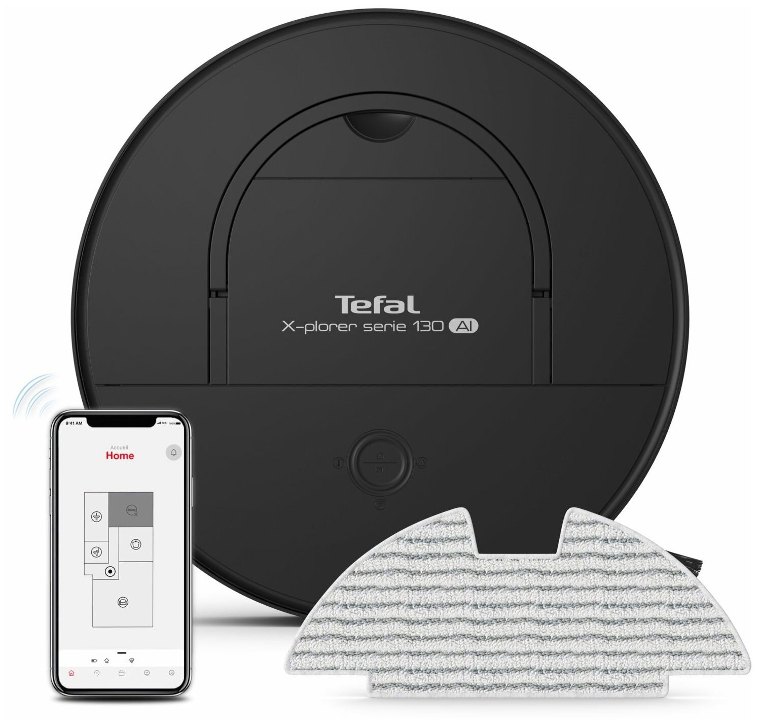 Робот пылесос Tefal X-Plorer Serie 130AI Animal & Allergy RG9075WH черный