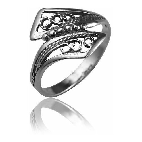 фото Top crystal кольцо "узор" серебряное, филигрань 40342104, размер 18