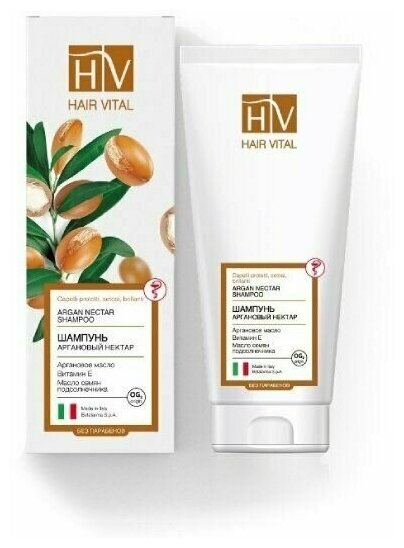 Шампунь Аргановый нектар Hair Vital/Хаир Витал 200мл