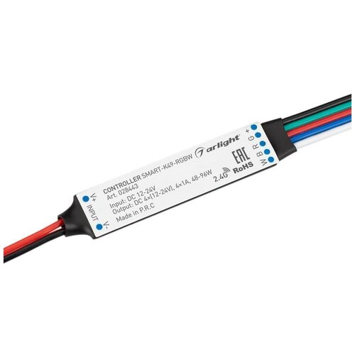 Контроллер SMART-K49-RGBW (12-24V, 4x1A, 2.4G) (Arlight, IP20 Пластик)