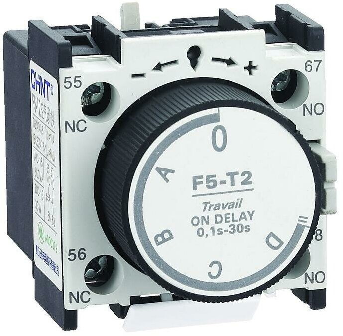 Приставка выдержка времени F5-T2 к контактору NC1 NC2 и NXC (R) | код 258022 | CHINT (2шт. в упак.)