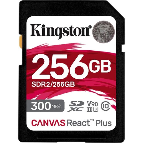 Флеш карта SDXC 256Gb Class10 Kingston SDR2/256GB Canvas React Plus w/o adapter карта памяти 4gb transcend ts4gusd300s microsdhc class10 w o adapter