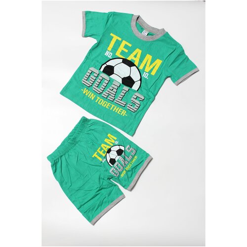 фото Футболка с шортами вэлско серый_116