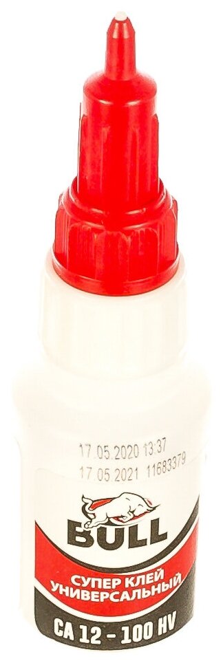 фото Универсальный супер клей Bull CA12-100HV высокой вязкости 20 гр BA155 16105166