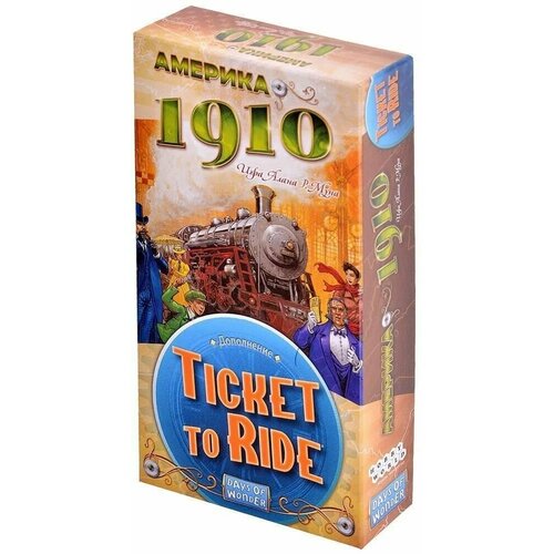 Настольная игра Ticket to Ride Америка 1910 (Дополнение) настольная игра days of wonder ticket to ride first journey