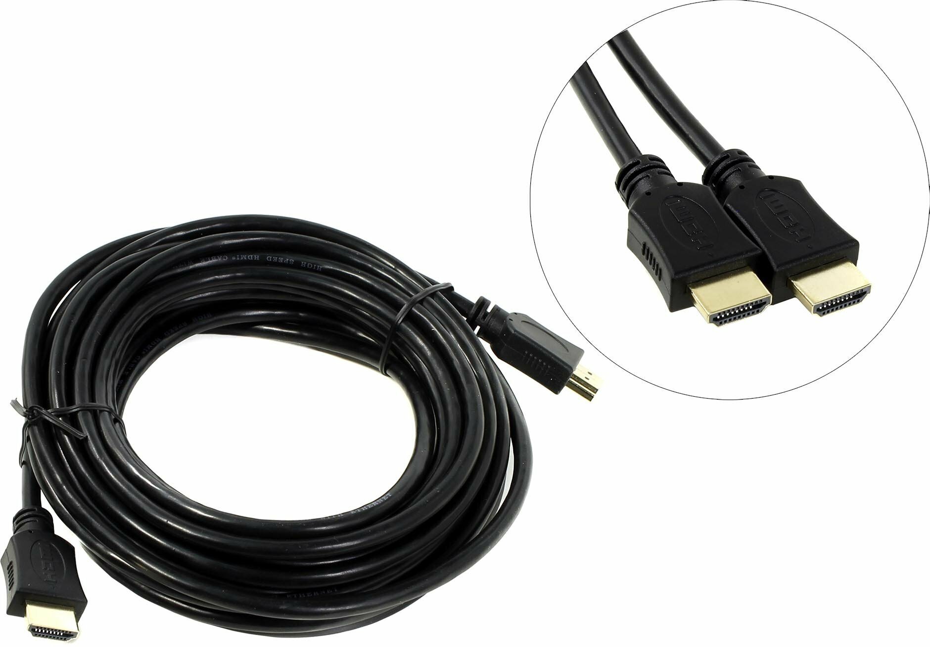 Кабель B&P HDMI (M) - HDMI (M), 7.5m, ver. 1.4