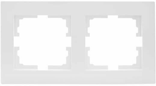Рамка 2-местн. горизонт. VESNA бел. LEZARD 742-0200-147 — фото 1