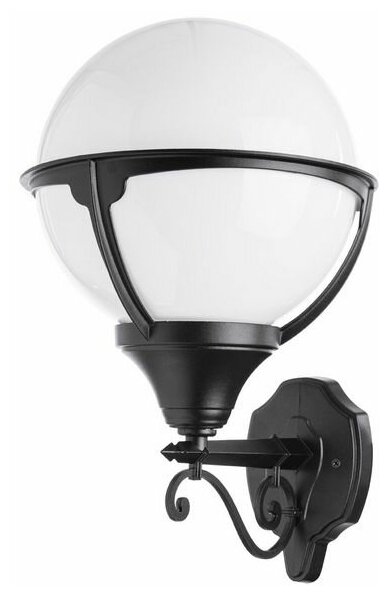 Настенный уличный в форме шара Arte Lamp Monaco A1491AL-1BK