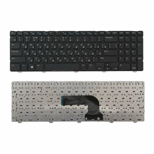 клавиатура keyboard zeepdeep для ноутбука dell inspiron 15 3521 черная с рамкой гор enter nsk la00r Клавиатура для ноутбука Dell 15 3521, 5521