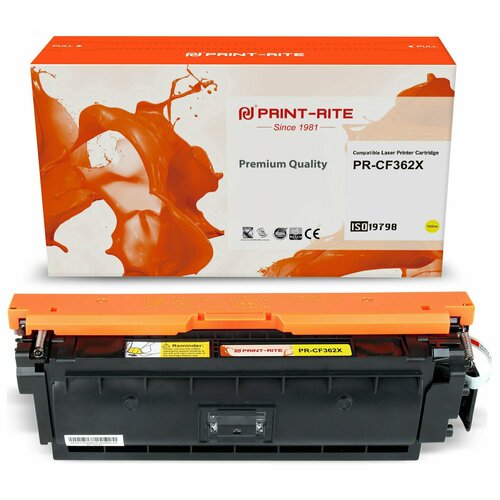 Print-Rite PR-CF362X картридж лазерный (HP 508X - CF362X) желтый 9500 стр