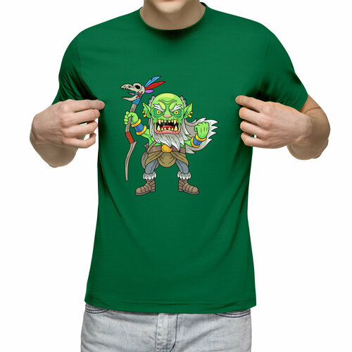 Футболка Us Basic, размер 2XL, зеленый мужская футболка шаман космонавт m белый